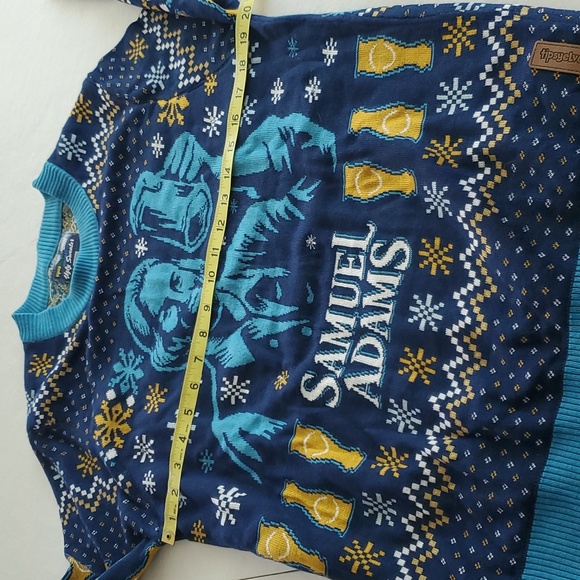 Ugly Christmas Sweater Samuel Adams Beer Lights Up Holiday Sweater Size M - Picture 6 of 8